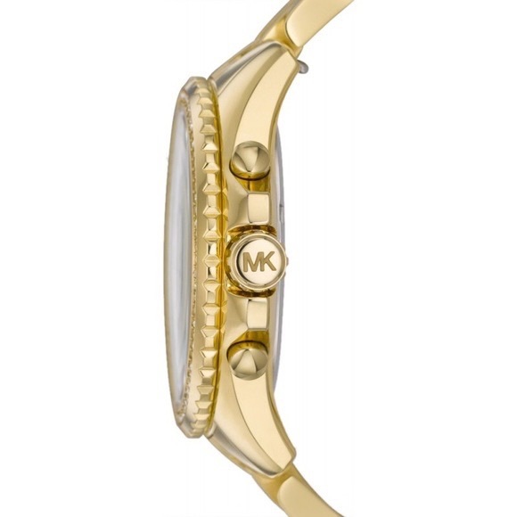 Michael Kors Gold Watch with Crystal Topring and Accents - Picture 9 of 9